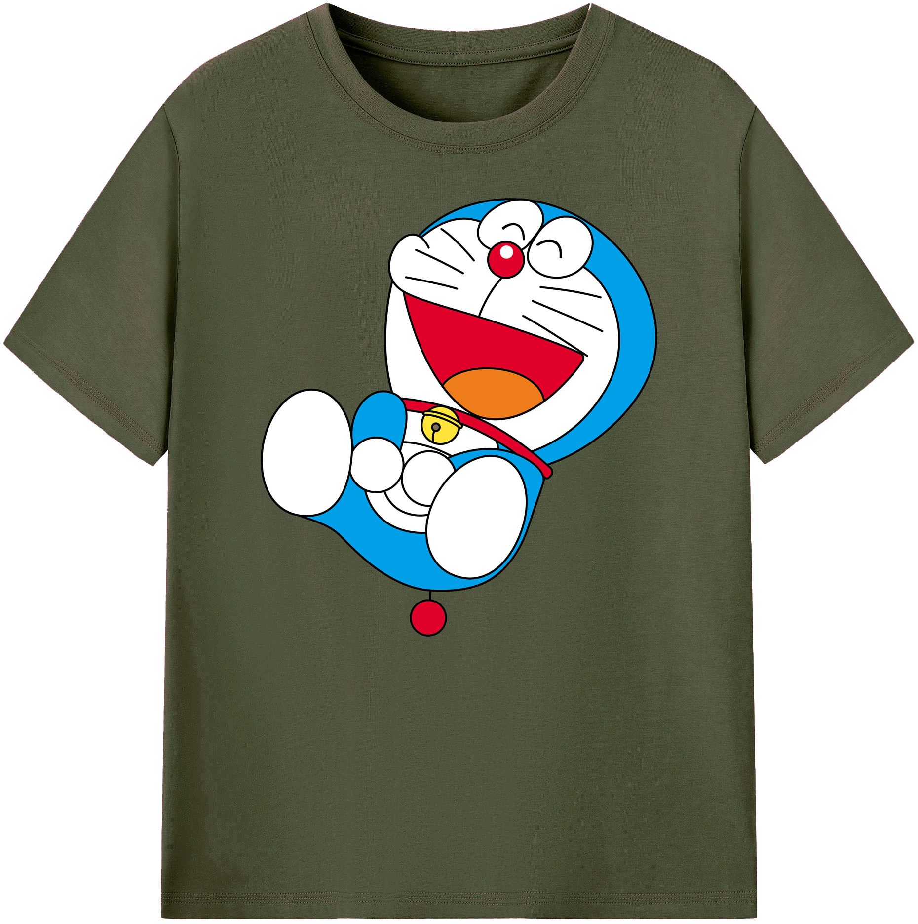 （画像用） ドラえもん Doraemon 綿100％ メンズ半袖Tシャツ｜肌触りやわらか＆通気性